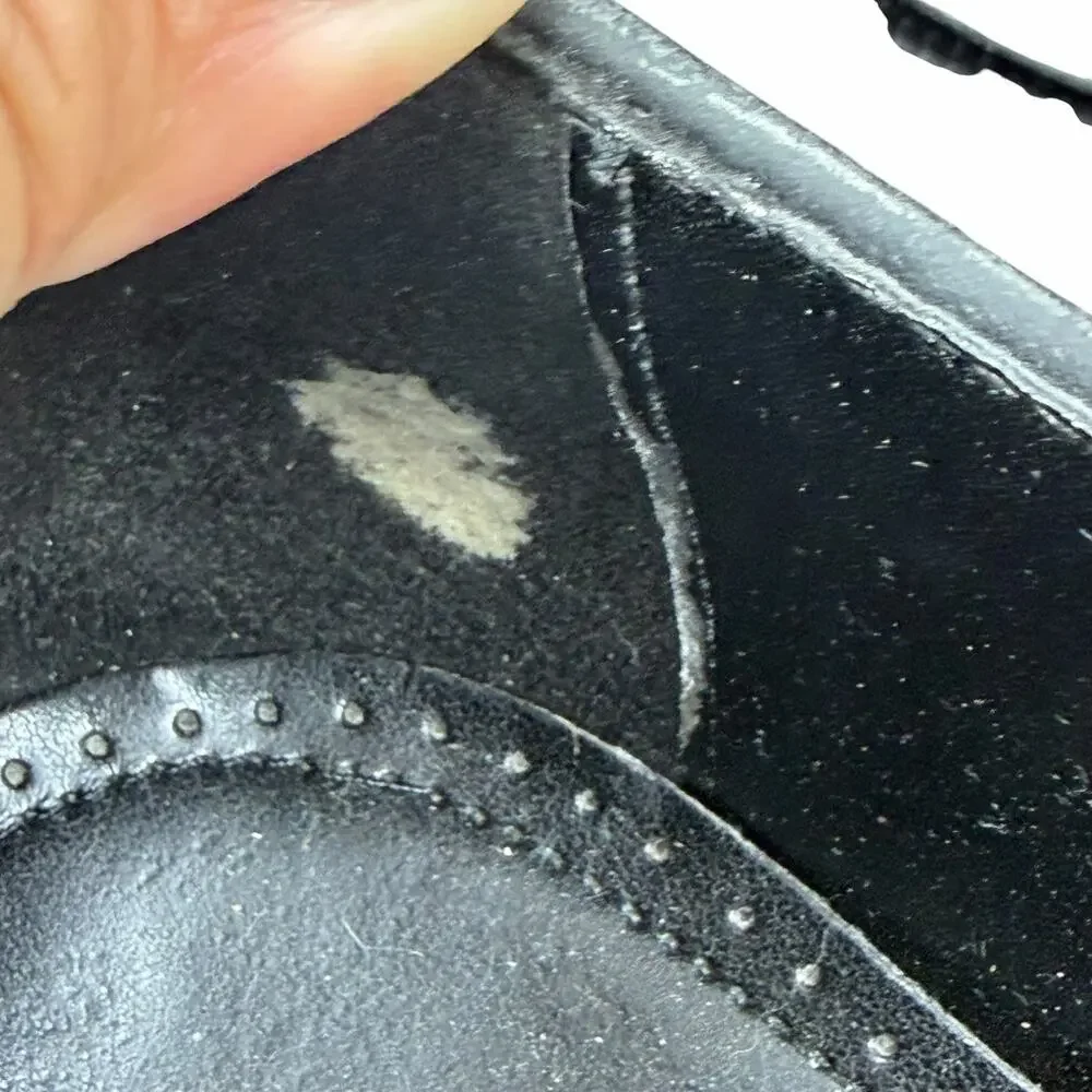 Florsheim Lexington Black Leather Kiltie Tassel Wingtip Loafers Shoes Mens Sz 10